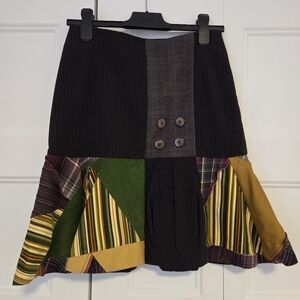 Y2k Whimsy Patchwork Skirt